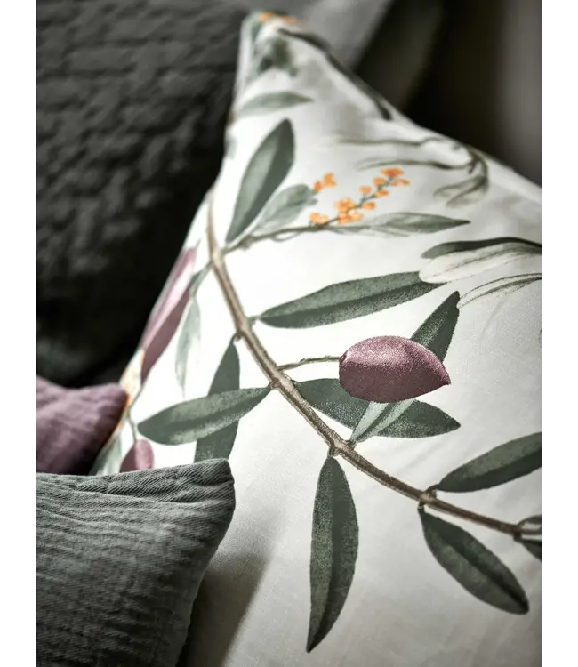 Vandyck olive multi dekbedovertrek