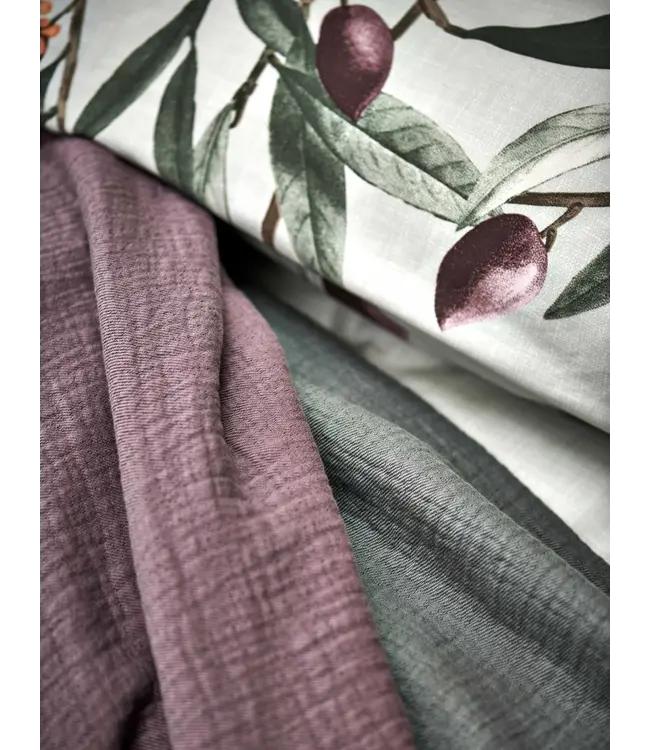 Vandyck olive multi dekbedovertrek