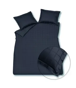 Vandyck Vandyck home 78 check 300tc blue ink dekbedovertrek