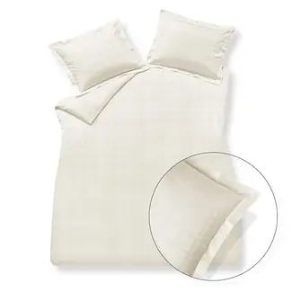 Vandyck Vandyck home 78 check 300tc cream tan dekbedovertrek