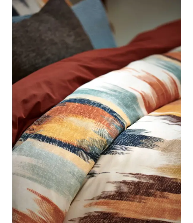 Vandyck washed cotton rusty brown dekbedovertrek