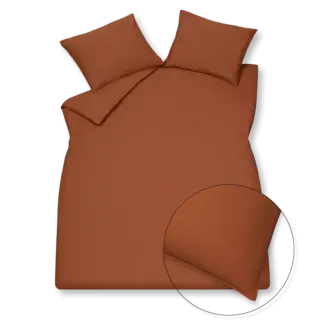 Vandyck Vandyck washed cotton rusty brown dekbedovertrek