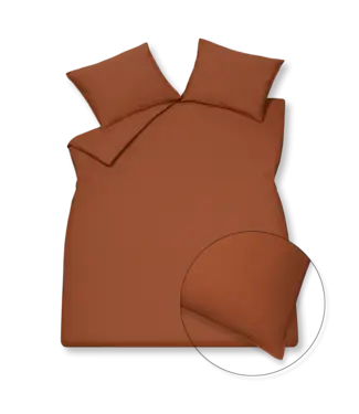 Vandyck Vandyck washed cotton rusty brown dekbedovertrek