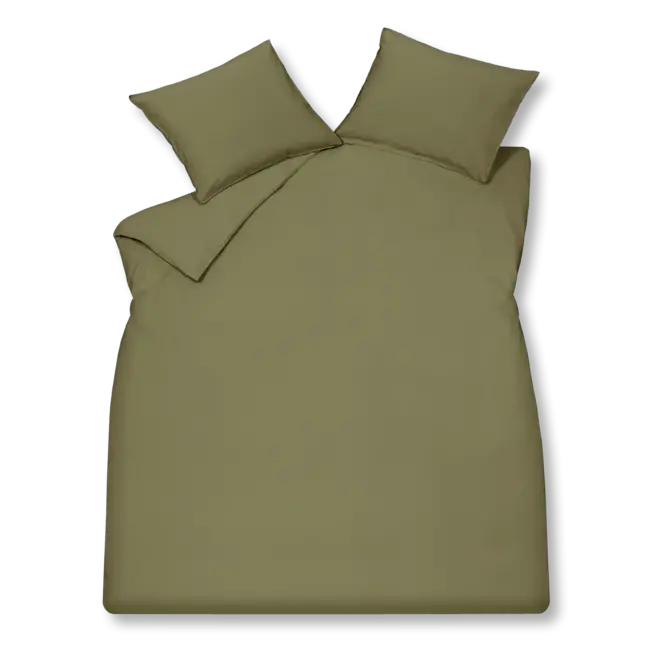 Vandyck washed cotton martini olive dekbedovertrek