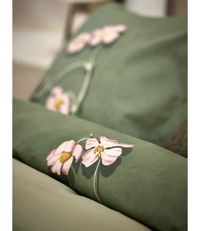 Vandyck starling smoke green dekbedovertrek