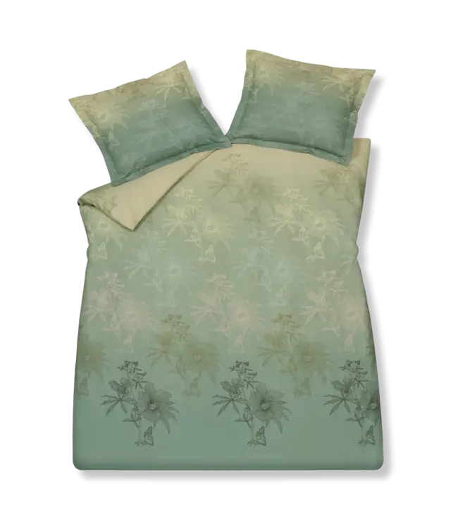 Vandyck green gift smoke green dekbedovertrek