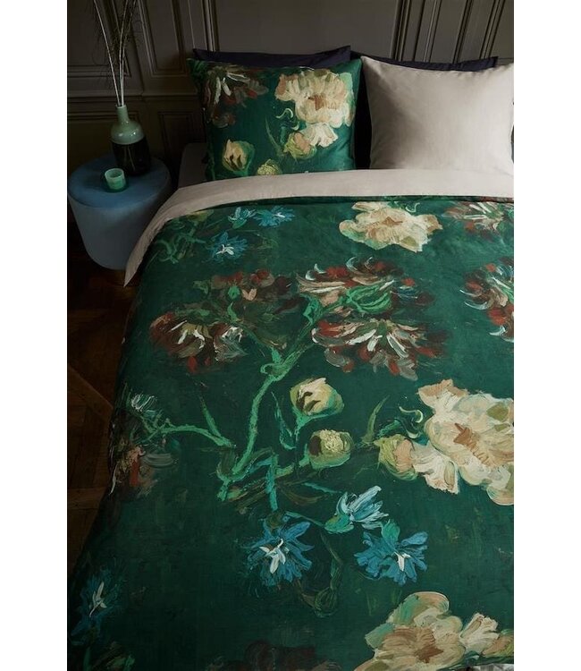 Beddinghouse x Van Gogh Peonies Cushion Green