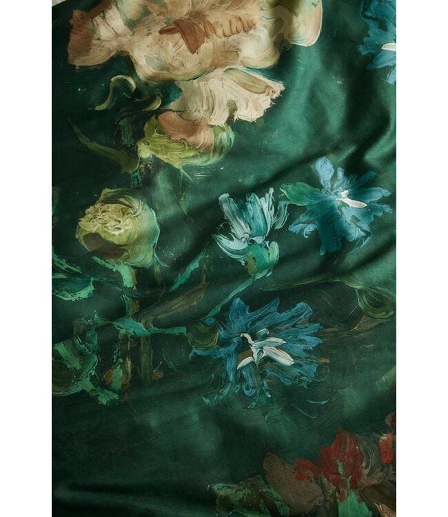 Beddinghouse x Van Gogh Peonies Cushion Green