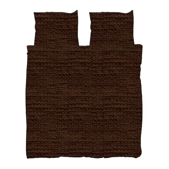 Snurk Twirre Chocolate Dekbedovertrek 260x200/220 (lits-jumeaux XL) met rits