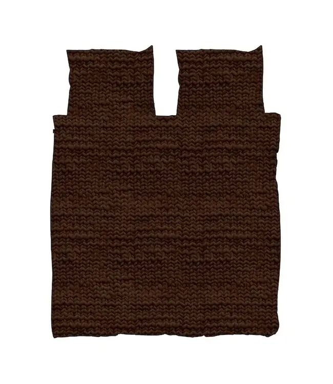 Snurk Twirre Chocolate Dekbedovertrek 260x200/220 (lits-jumeaux XL) met rits