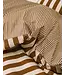 Marc O’Polo Classic stripe Toffee Brown Lits-jumeaux