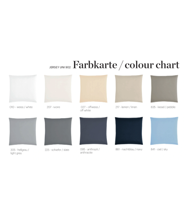 Christian Fischbacher Jersey Uni dekbedovertrek