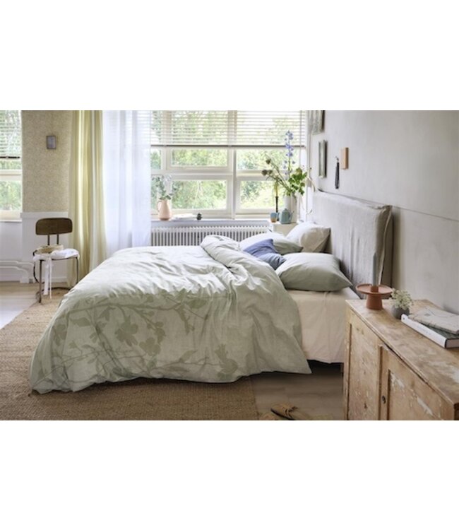 Ariadne At Home Plant Licht groen dekbedovertrek