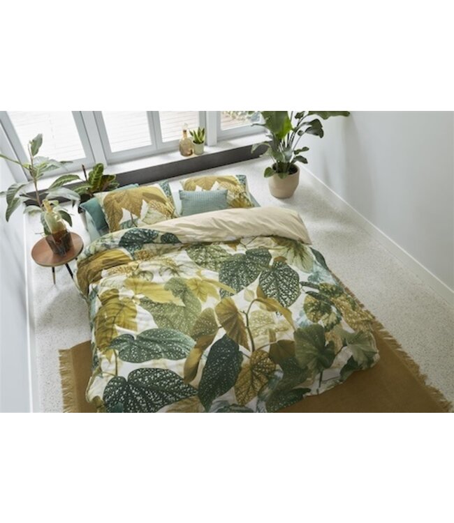 Beddinghouse Begonia Olijfgroen dekbedovertrek
