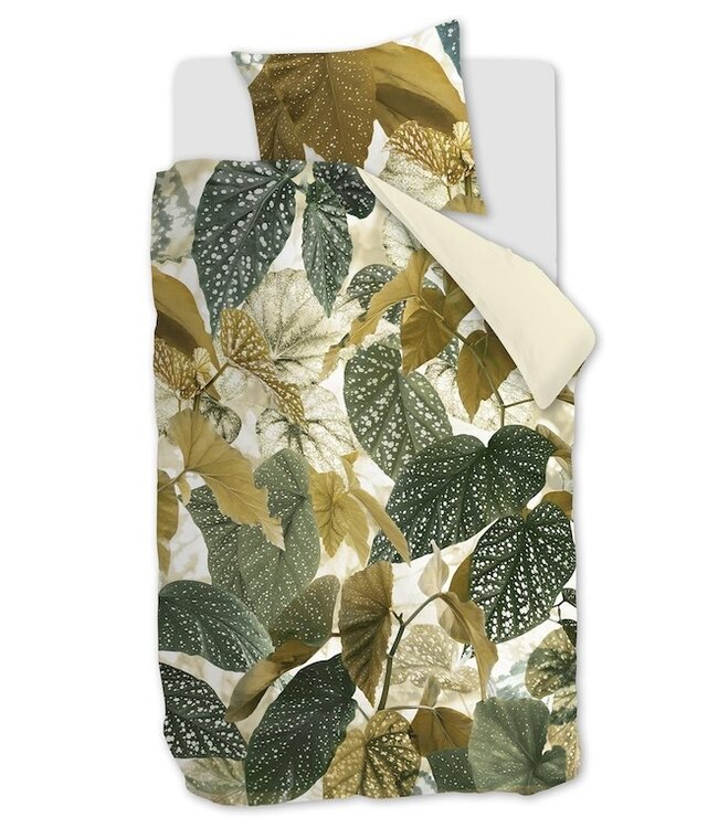 Beddinghouse Begonia Olijfgroen dekbedovertrek