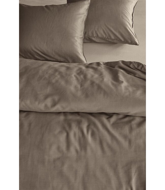 Beddinghouse Change Taupe dekbedovertrek