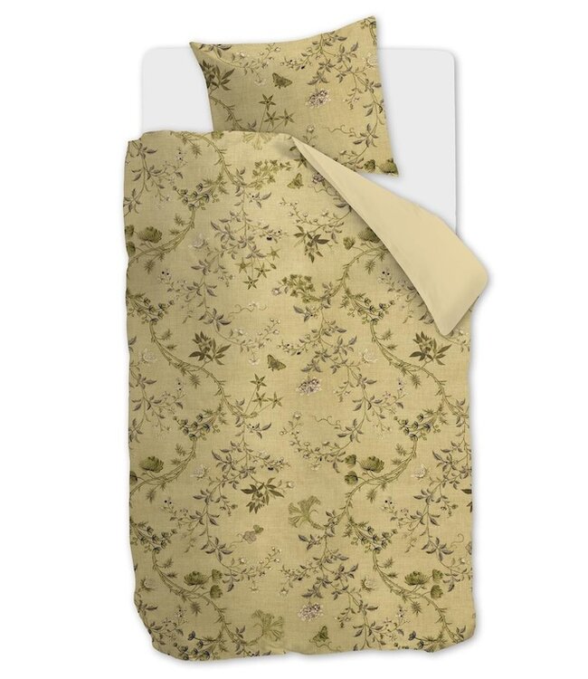Beddinghouse Charlotte Olijfgroen dekbedovertrek