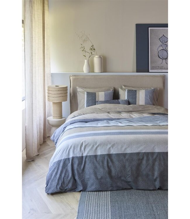 Beddinghouse Jorren Blauw Grijs dekbedovertrek