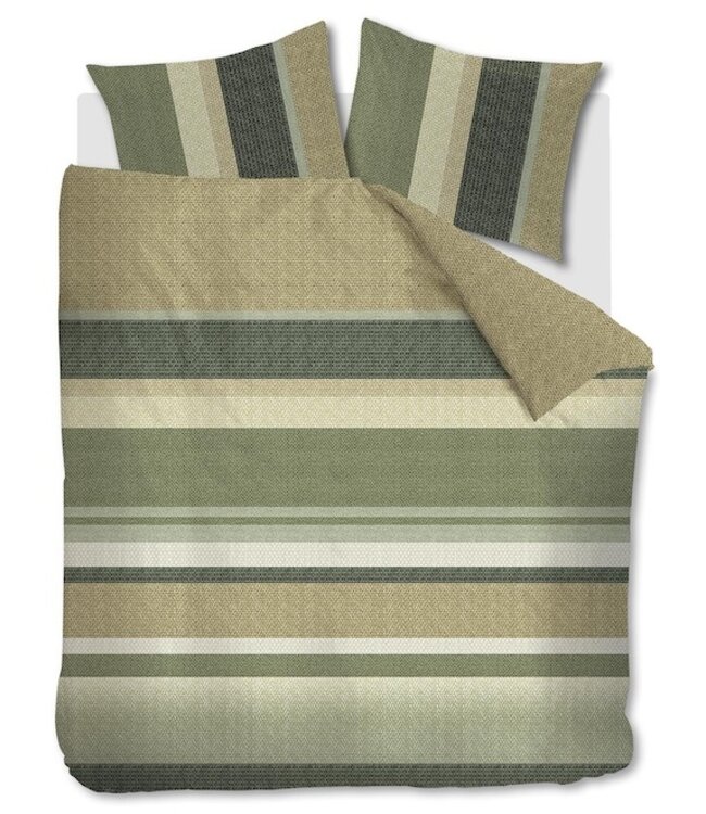 Beddinghouse Jorren Olijfgroen dekbedovertrek