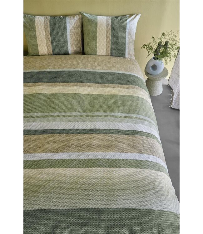 Beddinghouse Jorren Olijfgroen dekbedovertrek