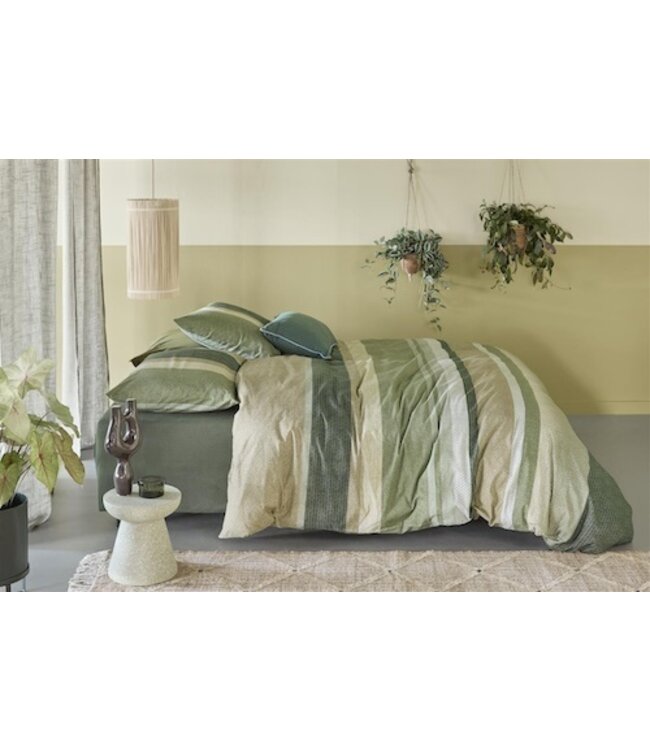 Beddinghouse Jorren Olijfgroen dekbedovertrek