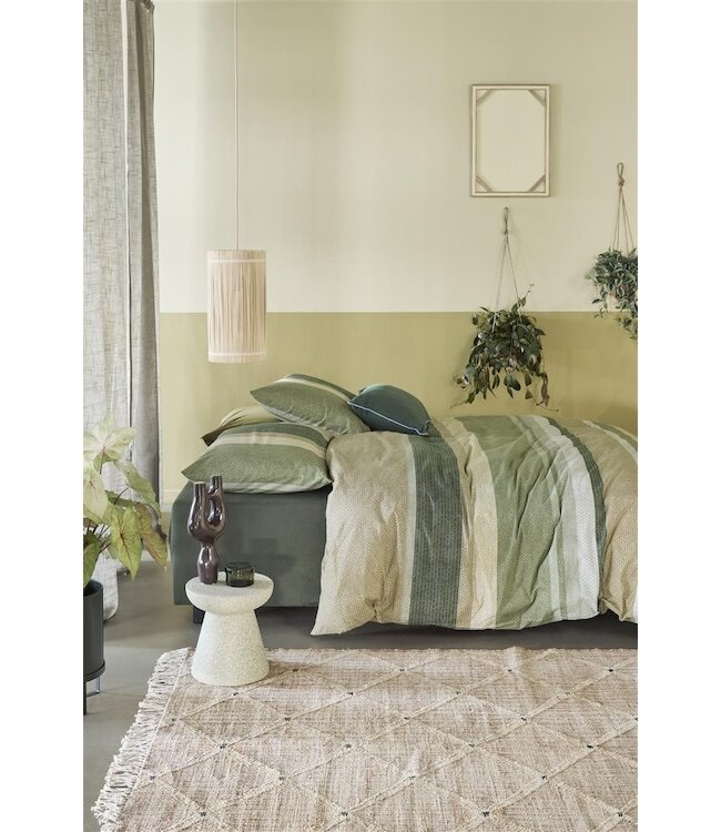 Beddinghouse Jorren Olijfgroen dekbedovertrek