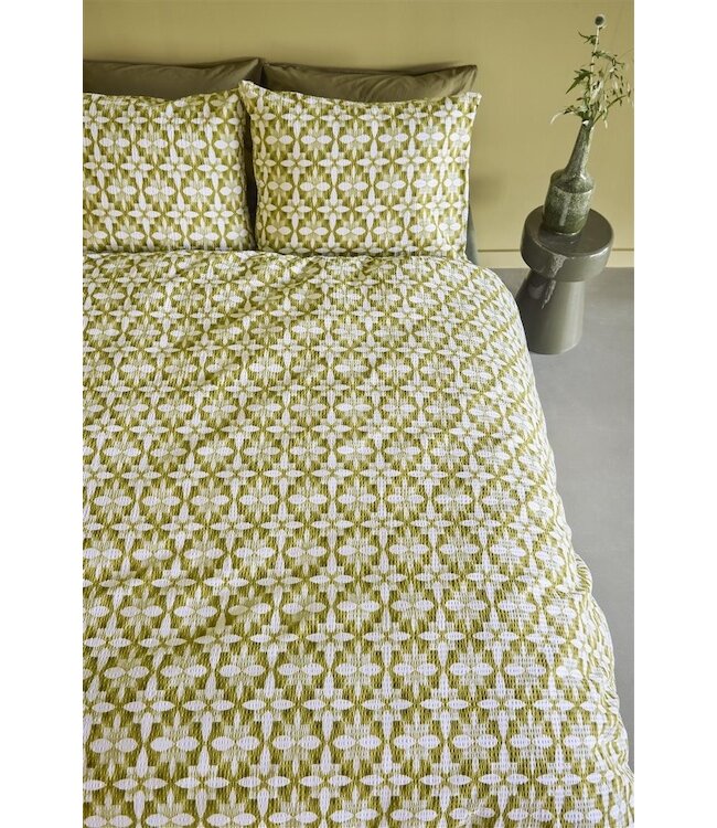 Beddinghouse Mae Groen dekbedovertrek