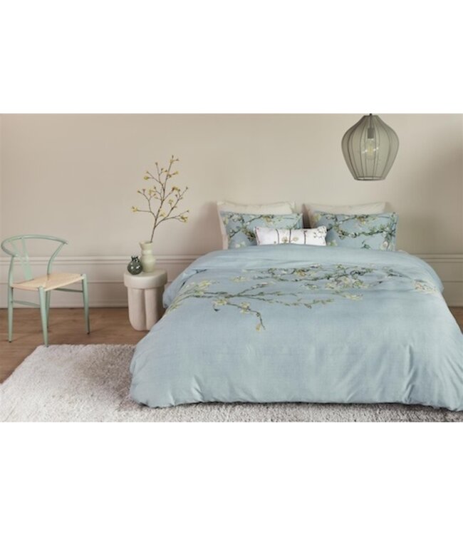 Beddinghouse x Van Gogh Museum Blossom Blauw Grijs dekbedovertrek