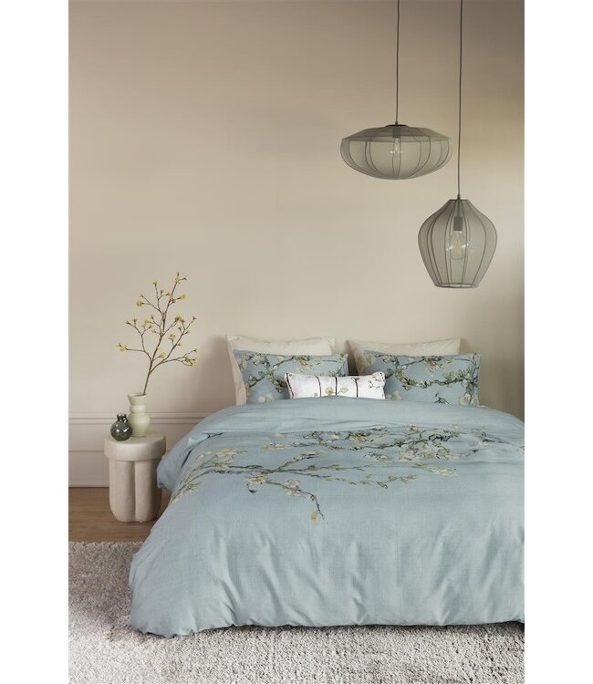 Beddinghouse x Van Gogh Museum Blossom Blauw Grijs dekbedovertrek