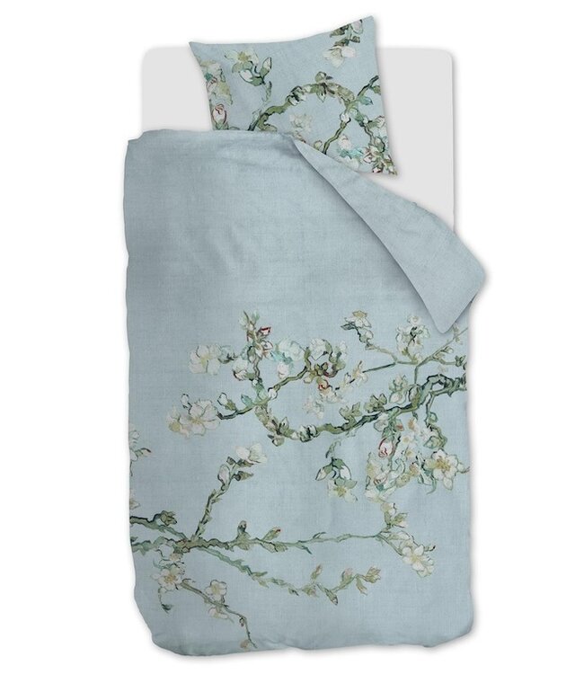 Beddinghouse x Van Gogh Museum Blossom Blauw Grijs dekbedovertrek