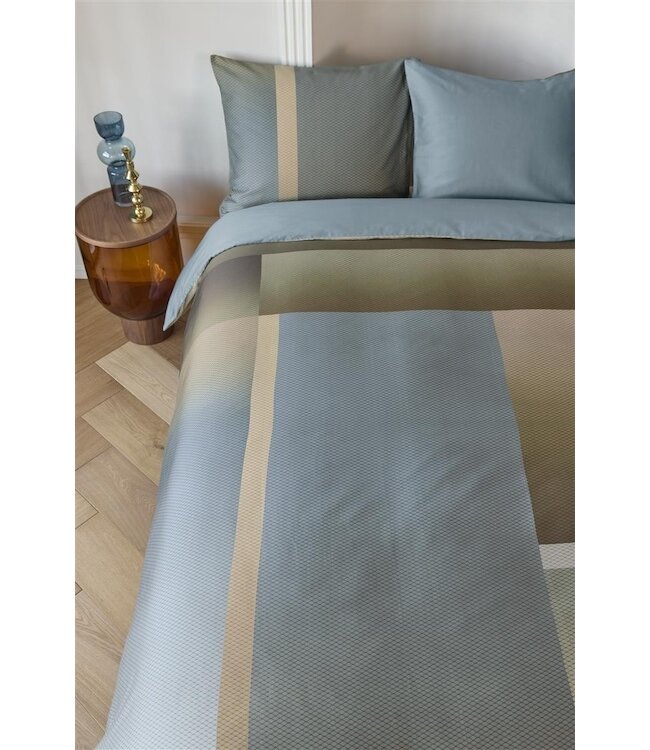 Kardol by Beddinghouse Sloane Square Blauw Grijs dekbedovertrek