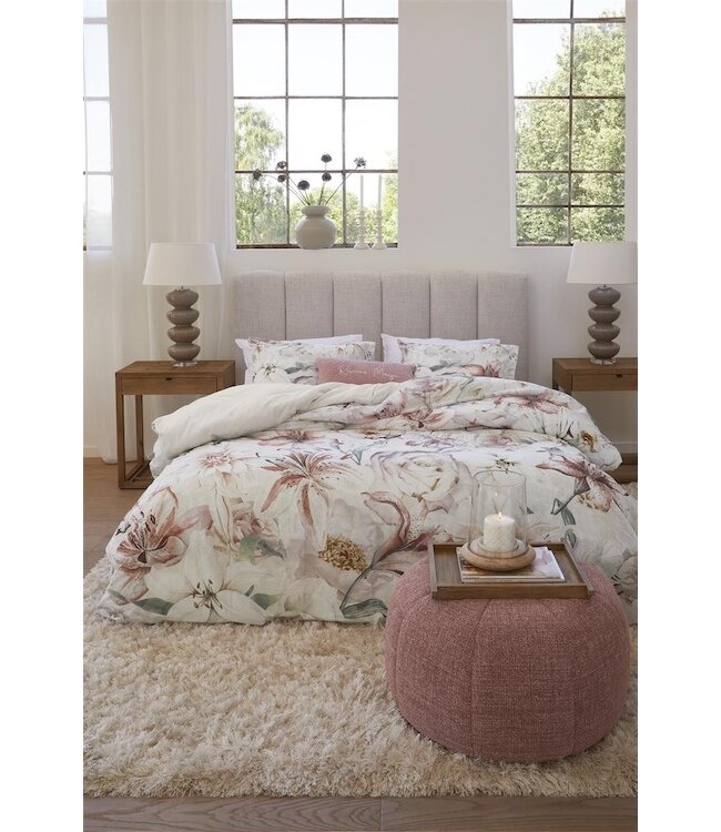 Riviera Maison Lily Love Roze dekbedovertrek