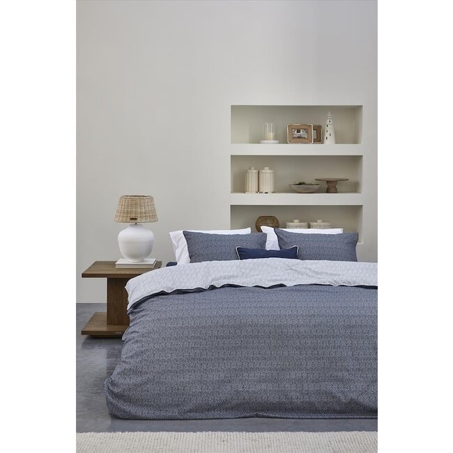 Riviera Maison Twisted Blauw dekbedovertrek