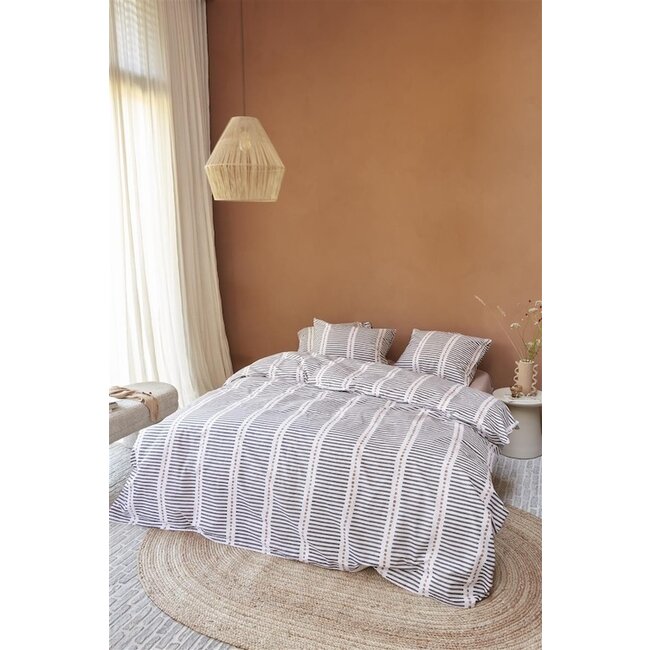 vtwonen Stip and Stripe Blush dekbedovertrek