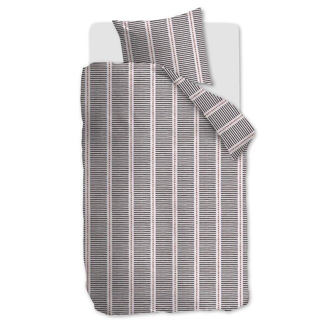 vtwonen Stip and Stripe Blush dekbedovertrek