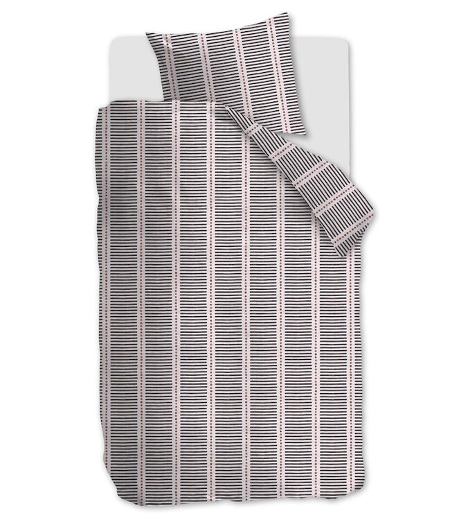 vtwonen Stip and Stripe Blush dekbedovertrek