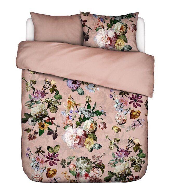 Essenza Fleur Evening rose dekbedovertrek