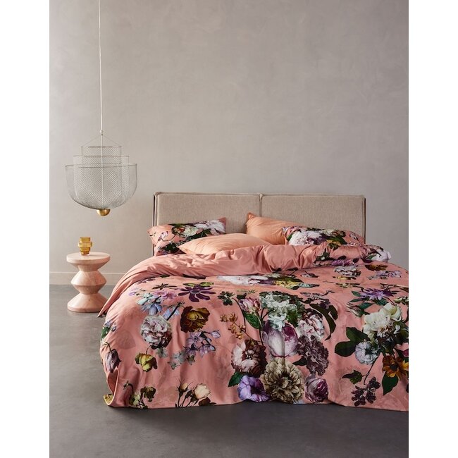 Essenza Fleur Evening rose dekbedovertrek