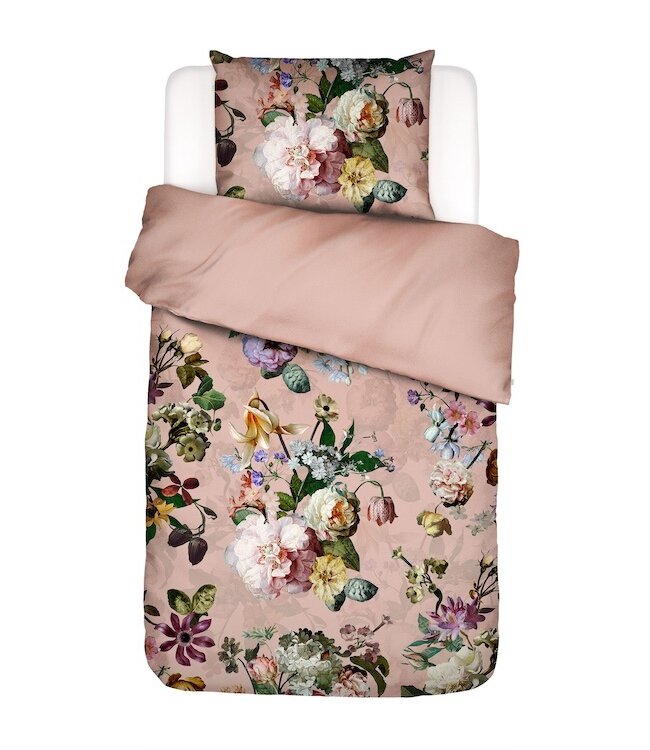 Essenza Fleur Evening rose dekbedovertrek