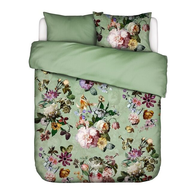 Essenza Fleur Quiet green dekbedovertrek