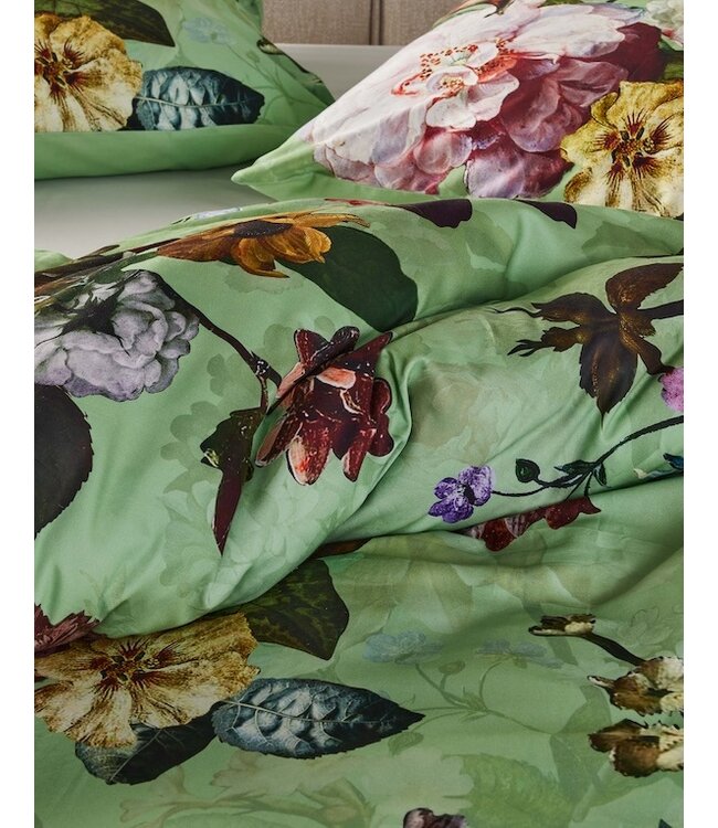 Essenza Fleur Quiet green dekbedovertrek