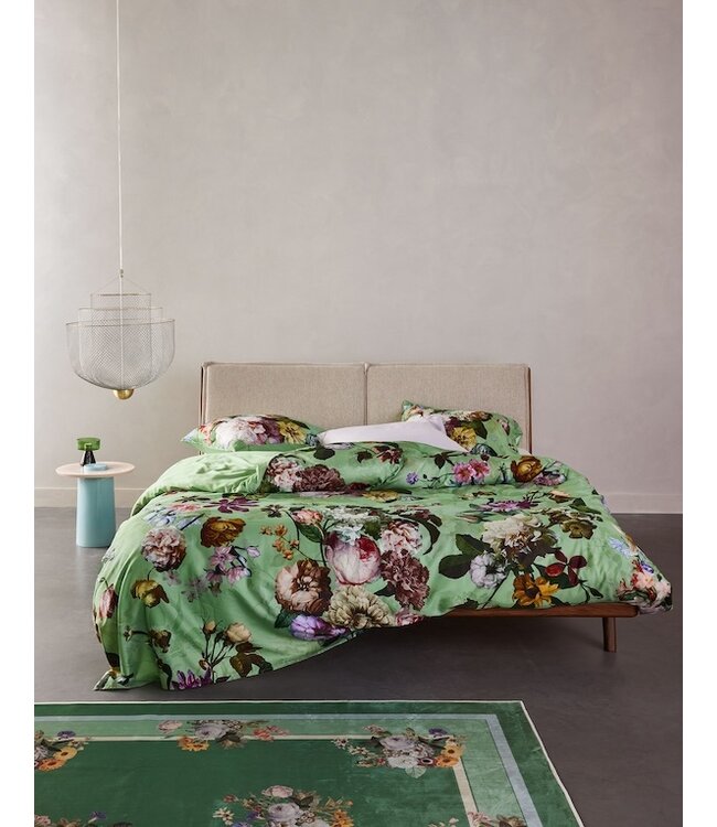 Essenza Fleur Quiet green dekbedovertrek