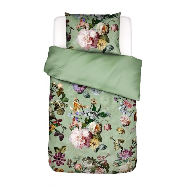 Essenza Fleur Quiet green dekbedovertrek