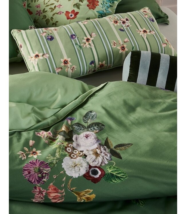 Essenza Laurine Shale green dekbedovertrek