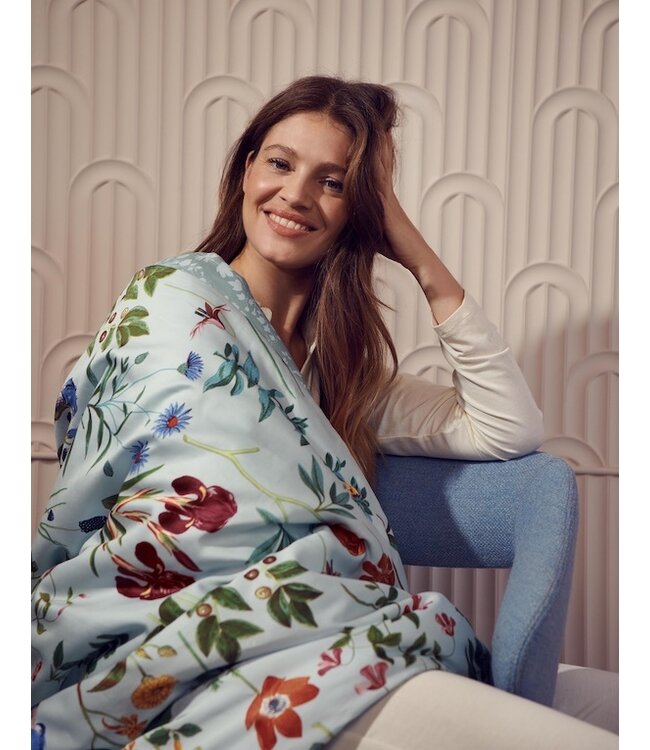 Essenza Marigold Pastel blue dekbedovertrek