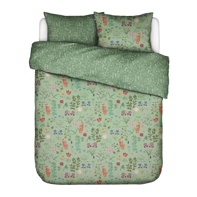 Essenza Marigold Quiet green dekbedovertrek