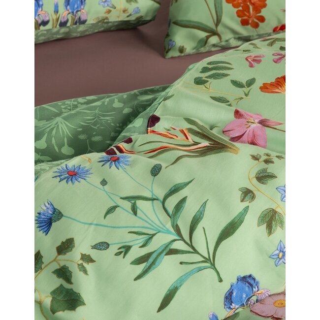 Essenza Marigold Quiet green dekbedovertrek
