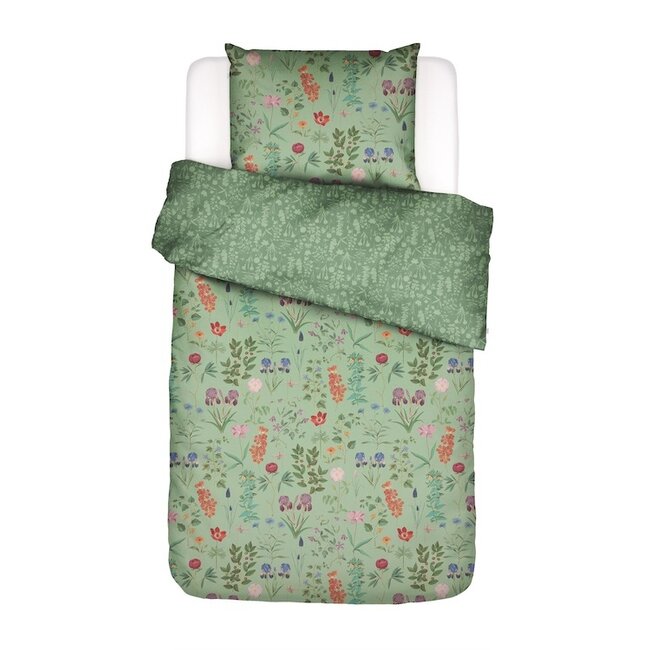 Essenza Marigold Quiet green dekbedovertrek