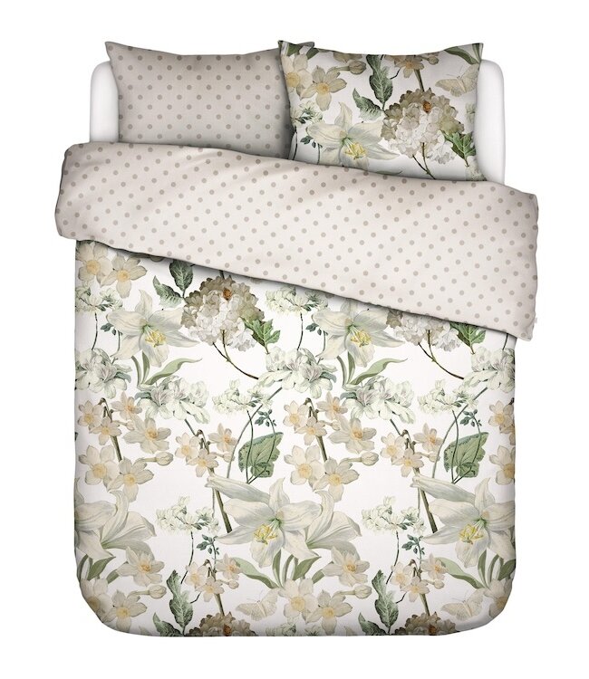 Essenza Rosalee White dekbedovertrek