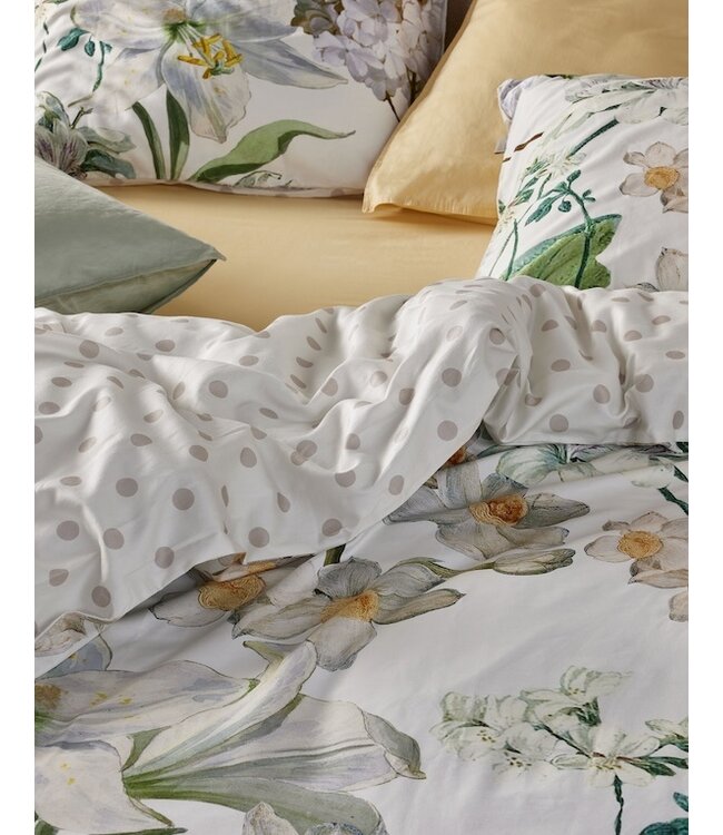 Essenza Rosalee White dekbedovertrek